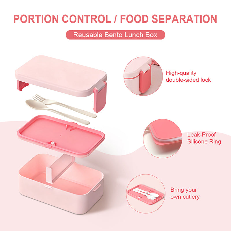 Leakproof Bento Lunch Box Set with Insulated Bag, Soup Cup & Utensils