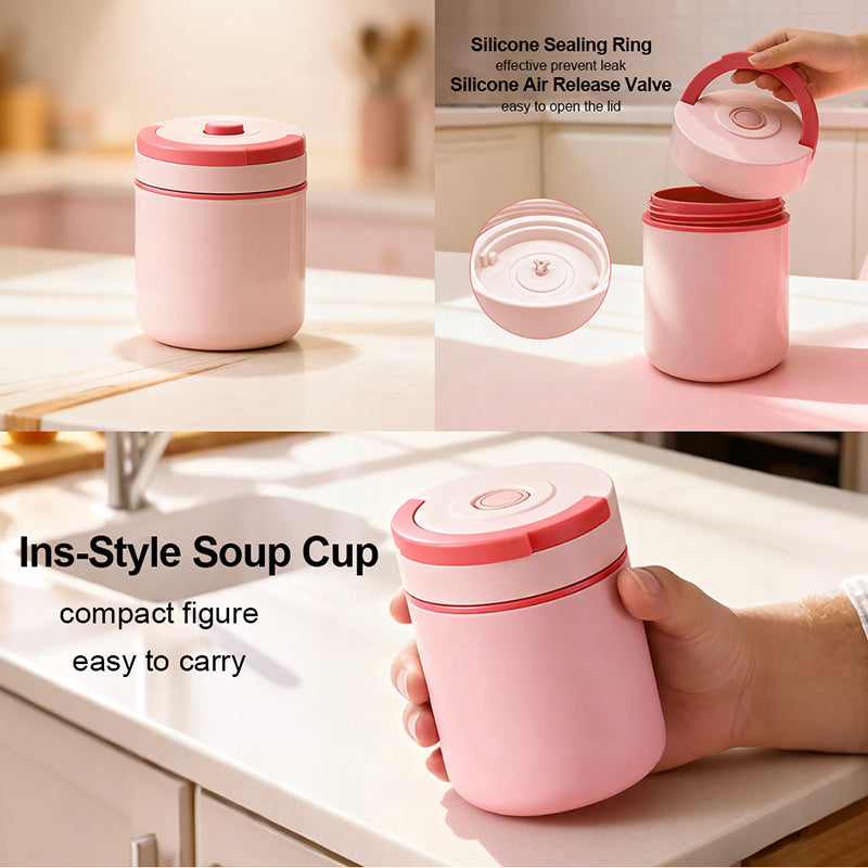 Leakproof Bento Lunch Box Set with Insulated Bag, Soup Cup & Utensils