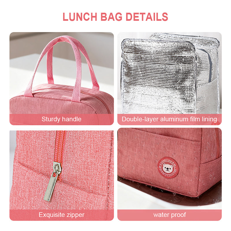 Leakproof Bento Lunch Box Set with Insulated Bag, Soup Cup & Utensils